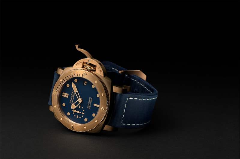 沛納海Panerai 2021全新青銅表|Submersible Bronzo Blu Abisso更落力保護海洋-復(fù)刻表