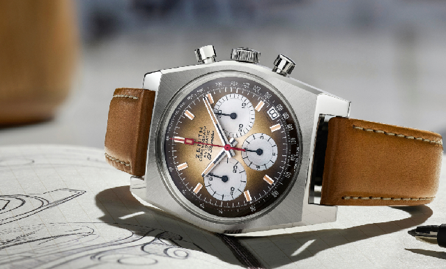 暖棕煙熏調面盤|ZENITH Chronomaster Revival A385復刻版腕表-復刻表
