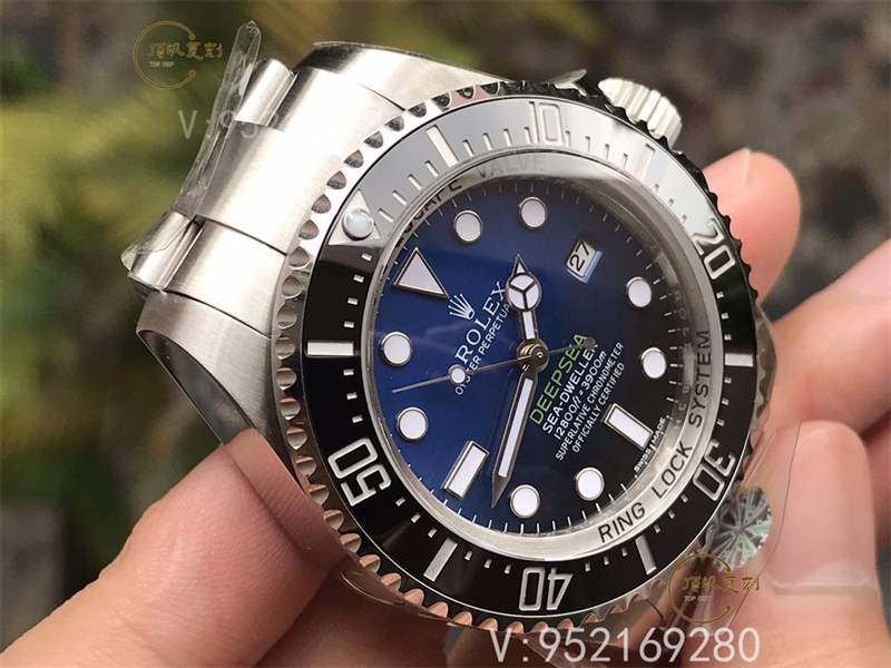 AR廠勞力士漸變藍鬼王v2版腕表復(fù)刻做工怎么樣對比n廠漸變鬼王-復(fù)刻表