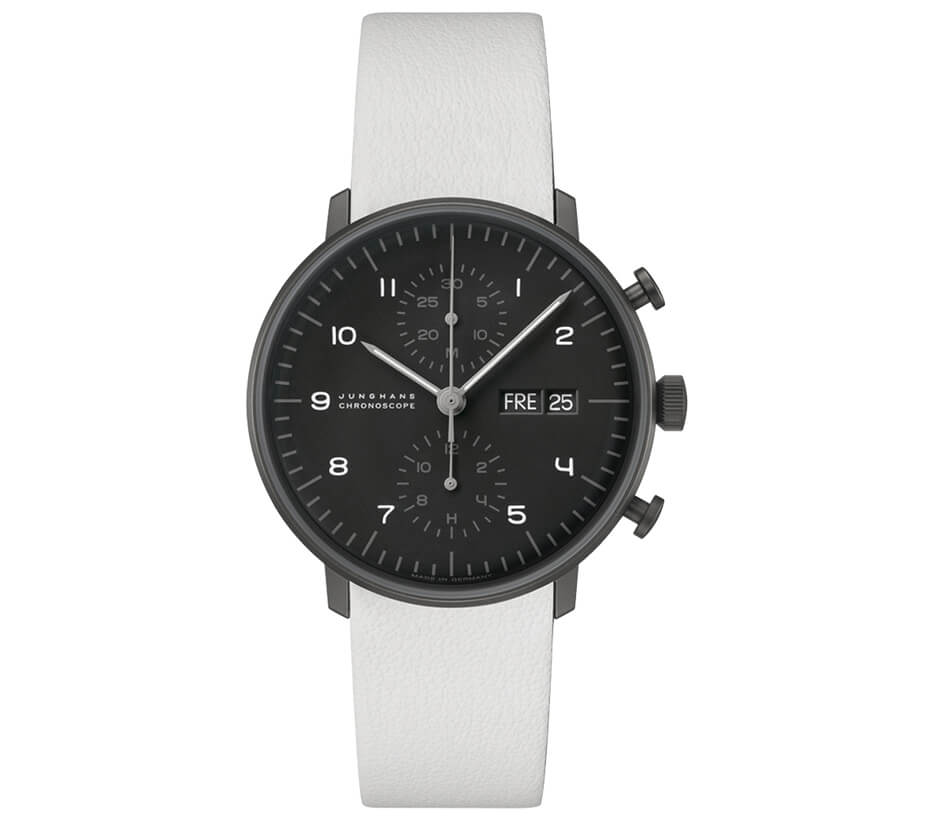 極簡主義德國黑色手表Junghans Max Bill2020年版套裝027/4018.02-復刻表