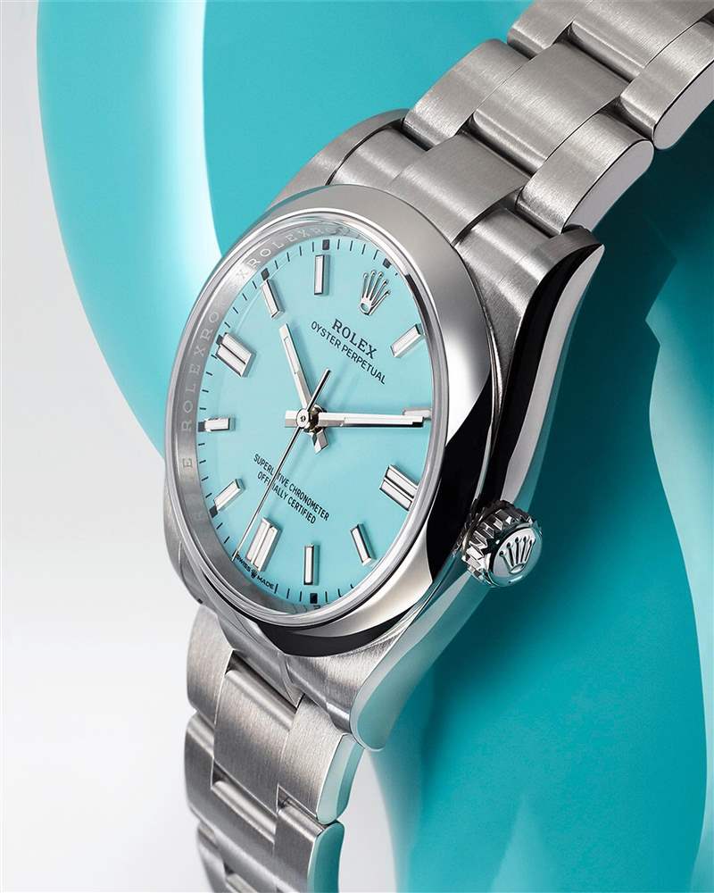 受到PPxTIFFANY金鷹5711帶動相同顏色面盤款式行情上漲的影響。 (IG@Rolex) 勞力士Rolex停產OP系列部分手表最搶手41mm TIFFANY色表面已成歷史?-復刻表