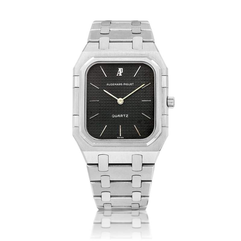 Royal Oak Rectangular Quartz 6005手表(Source:sothebys) AP皇家橡樹手表竟有不同形狀長方形表殼太奇特生產(chǎn)10年遭叫停-復(fù)刻表