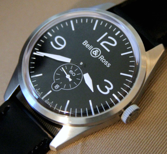 Bell Ross Vintage Original Black Bell & Ross 2010年復(fù)古原裝和軍官手表-復(fù)刻表