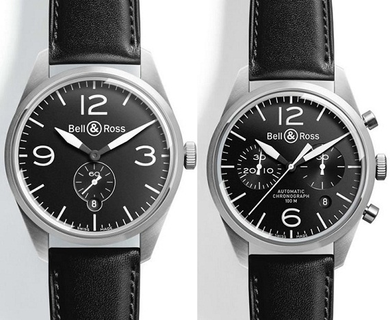 Bell-&-Ross-Vintage Bell & Ross 2010年復(fù)古原裝和軍官手表-復(fù)刻表