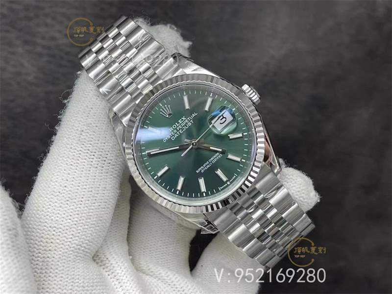 VS廠新品36mm勞力士日志薄荷綠盤3235一體機做工評測-復刻表