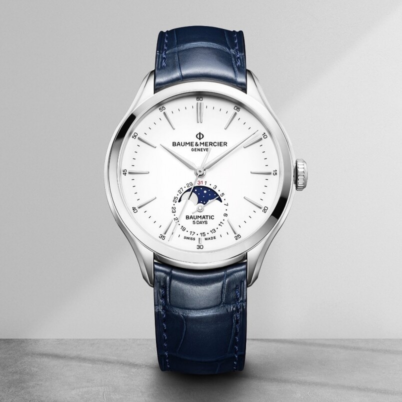 Clifton Baumatic Moon Phase 8款熱門Baume & Mercier手表推介|新手買名士表格價(jià)必睇-復(fù)刻表