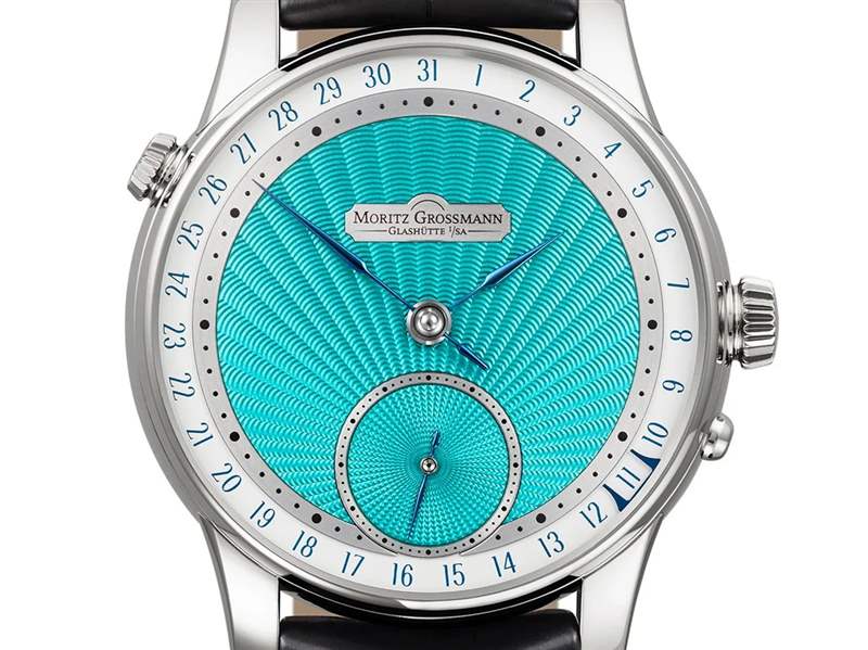 Moritz Grossmann推出Date Turquoise小三針日歷腕表:綠松石色璣鏤紋表盤(pán) Moritz Grossmann推出Date Turquoise小三針日歷腕表:綠松石色璣鏤紋表盤(pán)-復(fù)刻表