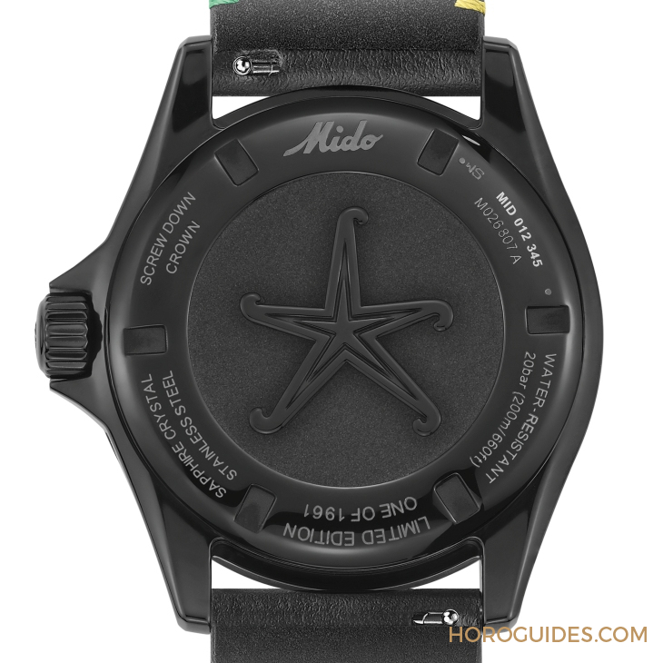 MIDO - OCEAN STAR - M026.807.33.051.00 - 漆黑中的復古「彩虹圈」！ MIDO再度推出Ocean Star Decompression Timer 1961復刻限量版